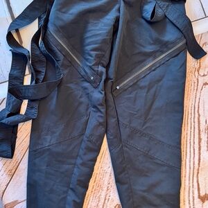 Balera Black Cargo Pants with Strap Detail